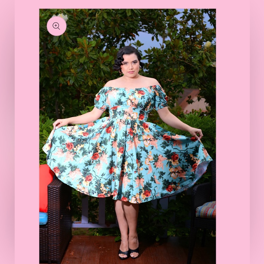 Pinup Girl Boutique 2XL NWT Marie-Thérèse Short Sleeved Peasant Dress
